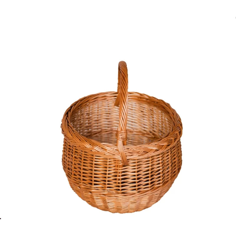 Cos nuiele piata rotund Laura- natur , rustic -KT-224