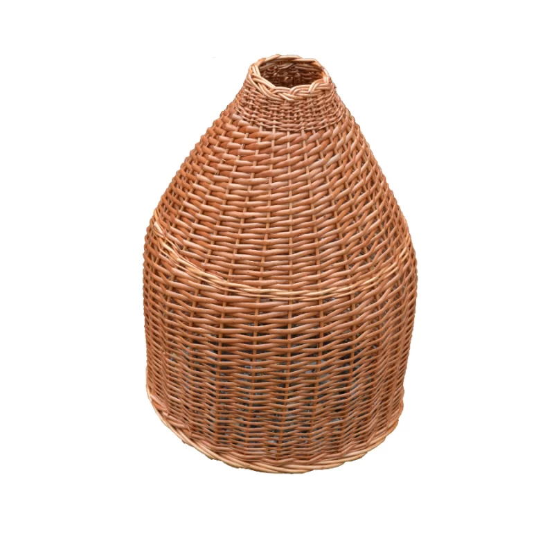 Abajur natur conic 2018, mediu-din rachita